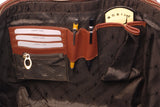 CATWALK COLLECTION HANDBAGS - Women's Large Saffiano Leather Tote / Shopper Shoulder Bag - PALOMA - Tan