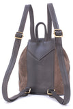 CATWALK COLLECTION HANDBAGS – Women’s Small Leather Fashion Backpack – Rucksack Bag – Adjustable Shoulder Straps – PIXIE - Brown