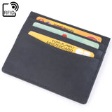 CATWALK COLLECTION HANDBAGS - Ladies Leather Credit Card Holder - Gift Boxed - POLINA - Black - RFID