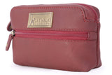 CATWALK COLLECTION HANDBAGS - Compact Camera Case - Genuine Leather - Accessories Pouch For Handbag - Small Travel Bag - Multi Use - SAVANNAH - Red