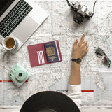 CATWALK COLLECTION HANDBAGS - Ladies Leather Passport Holder - Gift Boxed - SKYE - Pink