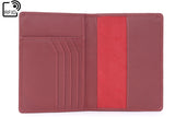 CATWALK COLLECTION HANDBAGS - Ladies Leather Passport Holder - Gift Boxed - SKYE - Red