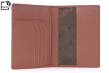 CATWALK COLLECTION HANDBAGS - Ladies Leather Passport Holder - Gift Boxed - SKYE - Tan