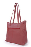 CATWALK COLLECTION HANDBAGS - Women's Quilted Leather Tote / Shoulder Bag - SOFIA - Red Gold