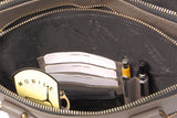 CATWALK COLLECTION HANDBAGS - Vintage Leather Handbag - Shoulder Bag / Cross Body Bag - Includes Shoulder Strap - Fits Kindle Fire - VICKY - Grey