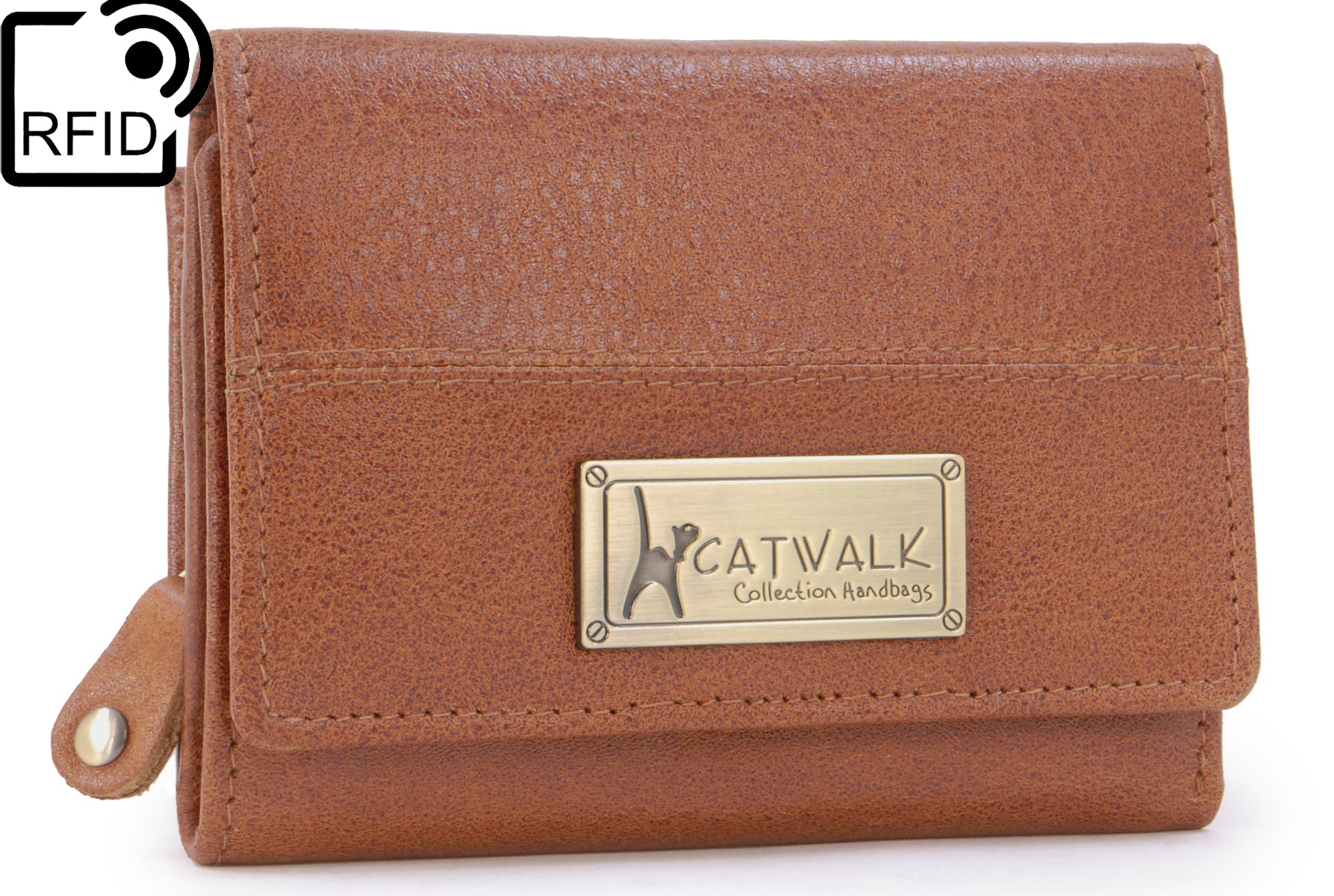 Kensley | Hairsheep Small Leather Wallet with RFID | Dents