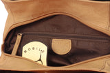 GIGI - Women's Leather Top Handle Handbag / Shoulder Bag - OTHELLO 6165 - with heart keyring charm - Antique Honey