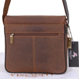 VISCONTI - Women's Cross Body Bag - Genuine Leather - Flap Over Shoulder Messenger Bag - Multiple Pockets - Tablet / iPad /Kindle - 16012 - RUMBA - Oil Tan