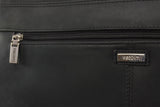 VISCONTI - Extra Large Laptop Messenger Shoulder Bag - 15 to 16 Inch Laptop Bag - Hunter Leather - Office Work Organiser Bag - Multiple Pockets - 16054 - HARVARD XL - Oil Black