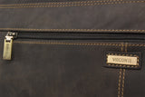 VISCONTI - Extra Large Laptop Messenger Shoulder Bag - 15 to 16 Inch Laptop Bag - Hunter Leather - Office Work Organiser Bag - Multiple Pockets - 16054 - HARVARD XL - Oil Brown