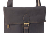 VISCONTI - Slim Messenger Bag A5 - Hunter Leather -Flap Over Cross Body Shoulder Bag - 16058 - Oil Brown