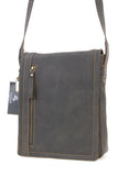 VISCONTI -  Messenger Shoulder Bag - Hunter Leather - Tablet / iPad / Kindle - Office Work Shoulder Bag - 16081 - TOMMY - Oil Brown