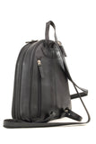 VISCONTI - Women's Rucksack Backpack Handbag - Atlantic Matte Leather - Adjustable Straps - Top Handle - 18052 - ANGEL - Black