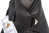 VISCONTI - Women's Rucksack Backpack Handbag - Atlantic Leather - Adjustable Straps - Top Handle - 18258 - BROOKE - Black