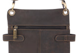VISCONTI - Small Cross Body Bag - Hunter Leather - Slim Shoulder Messenger Bag - Tablet / iPad / Kindle - 18511- NEO (S) - Oil Brown