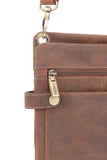 VISCONTI - Small Cross Body Bag - Hunter Leather - Slim Shoulder Messenger Bag - Tablet / iPad / Kindle - 18511- NEO (S) - Oil Tan