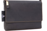 VISCONTI - Laptop Messenger Shoulder Bag - 15 Inch Laptop Bag - Hunter Leather - Office Work Organiser Bag - Multiple Pockets - 18516 - TEXAS (L) - Oil Brown