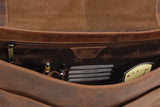 VISCONTI - Business Laptop Briefcase - Hunter Leather - 15 Inch Large Laptop Bag - Office Work Messenger Shoulder Bag -18716- BERLIN - Oil Tan