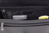 VISCONTI - Men's Shoulder Bag - Genuine Leather - 12 to 13 Inch Laptop Bag - A4 Office Work Bag - 18797 - GIANNI - Oil Black
