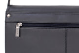 VISCONTI - Men's Shoulder Bag - Genuine Leather - 12 to 13 Inch Laptop Bag - A4 Office Work Bag - 18797 - GIANNI - Oil Black