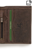 VISCONTI - Mens Wallet - Hunter Leather- Gift Boxed  - 705 - Arrow - Oil Brown-RFID