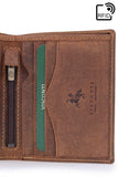 VISCONTI - Mens Wallet - Hunter Leather- Gift Boxed  - 705 - Arrow - Oil Tan-RFID