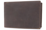 VISCONTI - Wallet - Hunter Leather - Travel Wallet / Passport Holder / Passport Protector / Gift Boxed / RFID Fraud Protection & Stylus Pen - 726 - JET - Oil Brown