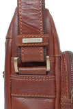 VISCONTI - Cross Body Bag - Genuine Vintage Leather - Shoulder Messenger Bag - VT1 - CRUZ - Tan